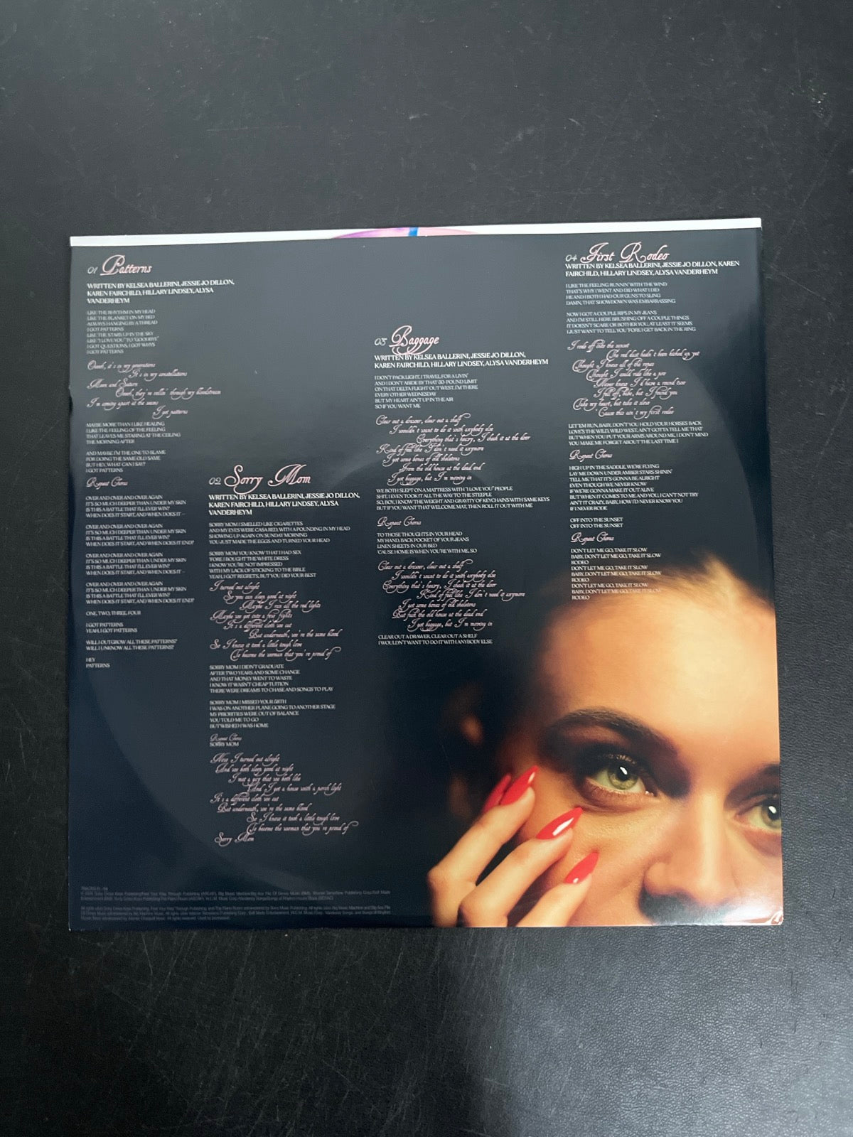 SLEEVE_1B - Kelsea Ballerini - Patterns LE Uncharted Waters Vinyl USED NOT TESTED