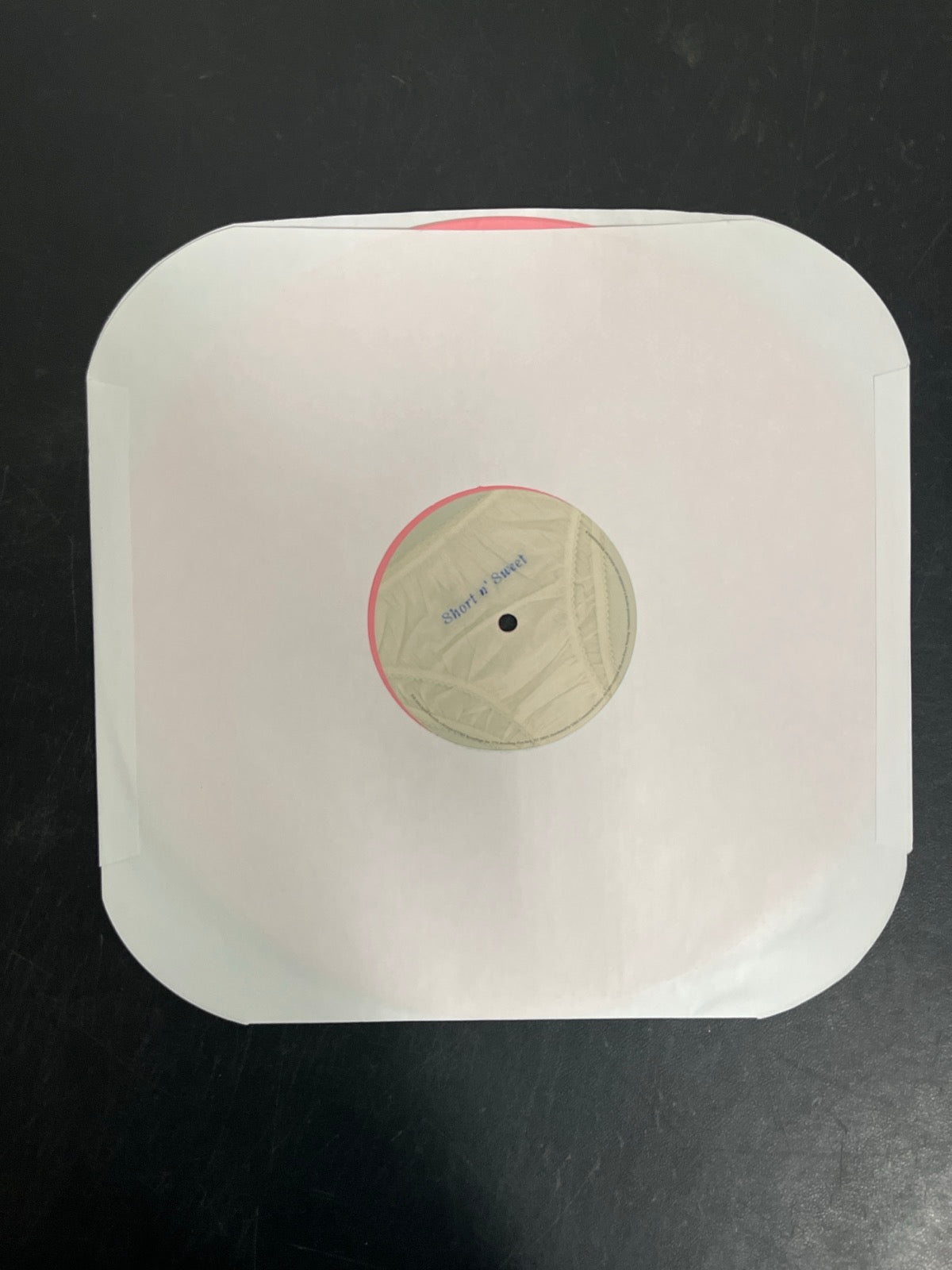 SLEEVE_1B - Sabrina Carpenter-Short N ... LE Bubblegum Marble Vinyl USED NOT TESTED