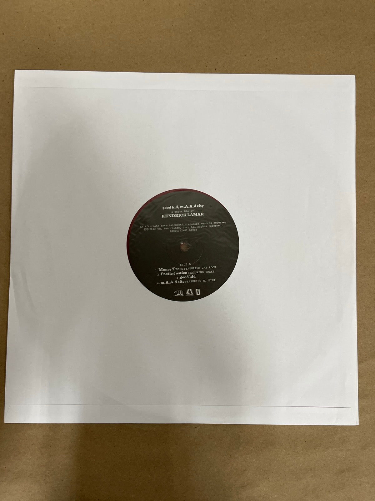 SLEEVE_1B - Kendrick Lamar - good kid, m.A.A.d city LE Red Vinyl USED NOT TESTED