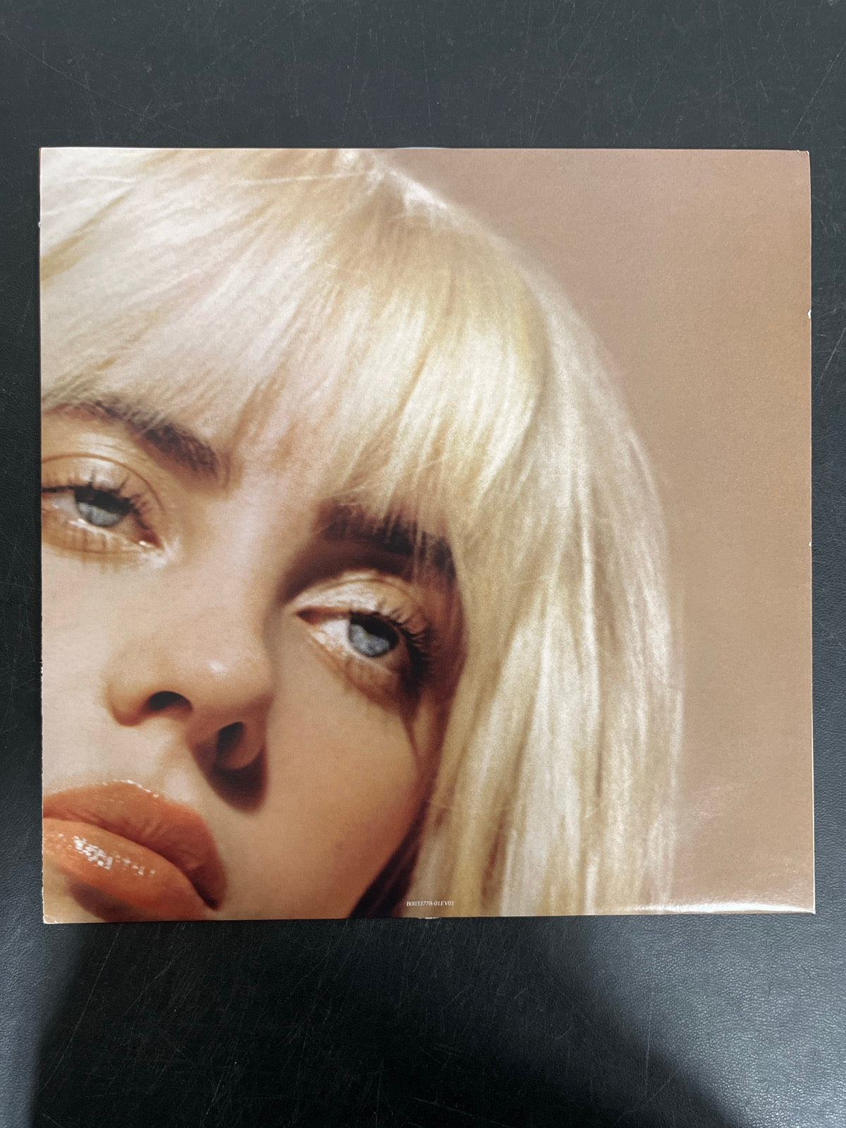 SLEEVE_1F - Billie Eilish - Happier Than Ever LE Light Blue Etched Vinyl USED NOT TESTED