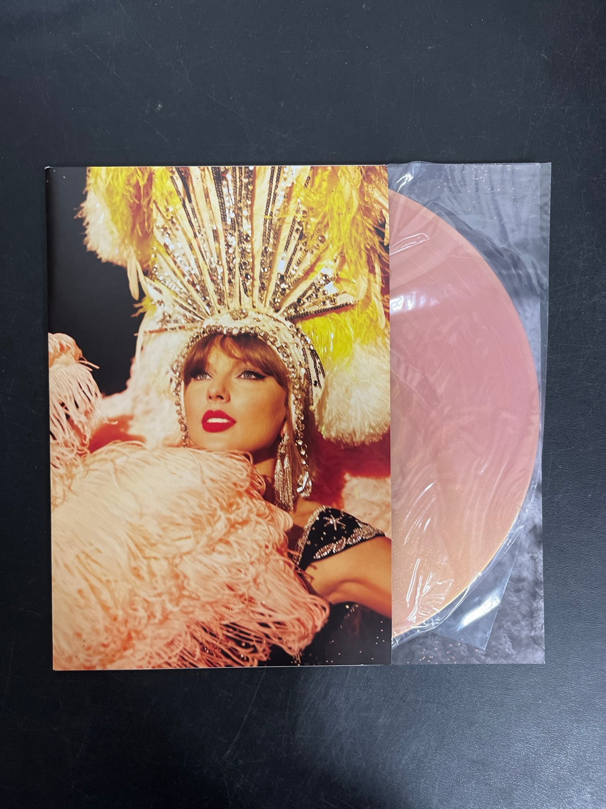 SLEEVE_1F - Taylor Swift - The Life of a ... LE 180gm Pink Yellow Vinyl USED NOT TESTED