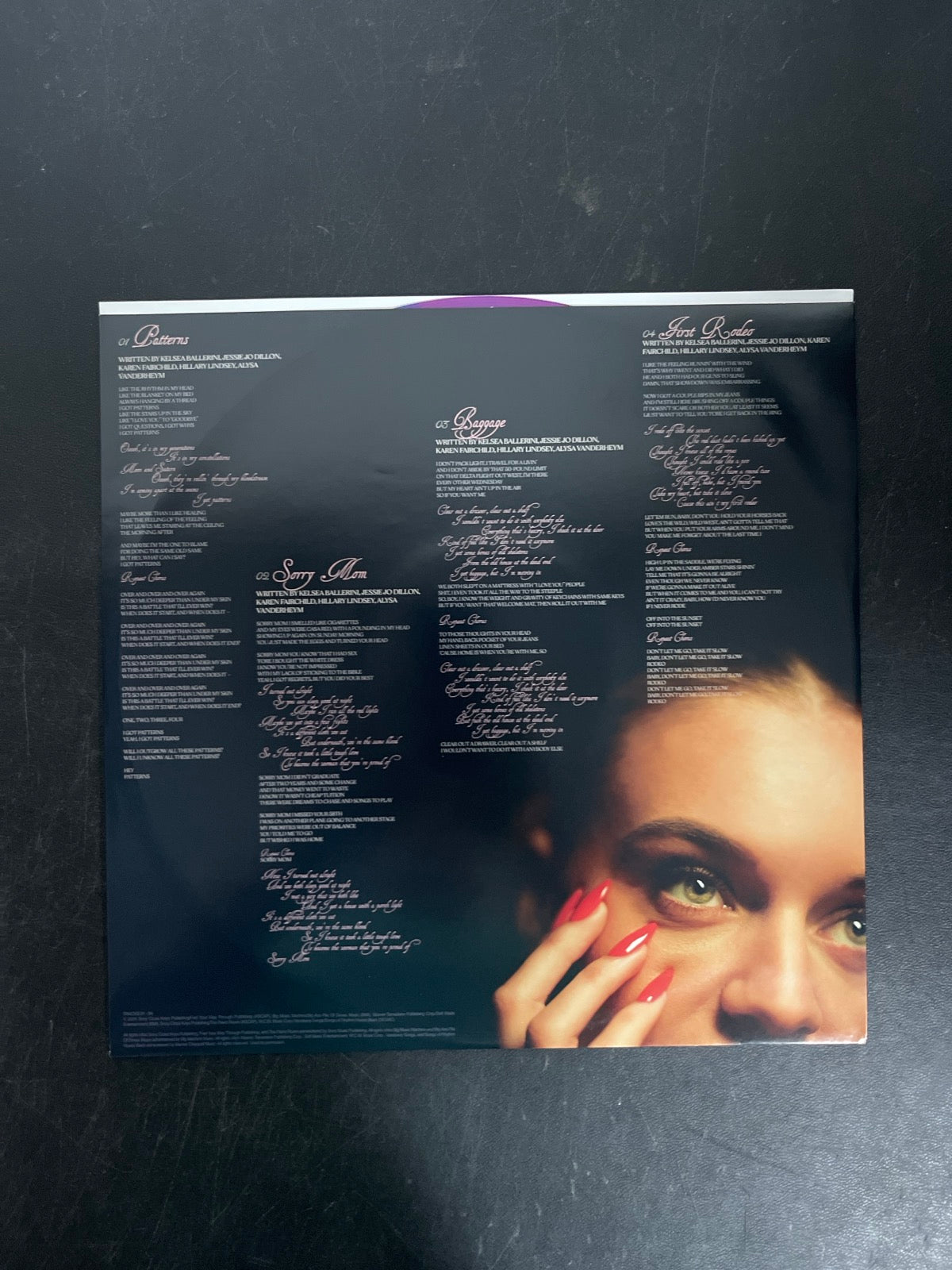 SLEEVE_1F - Kelsea Ballerini - Patterns LE Uncharted Waters Vinyl USED NOT TESTED