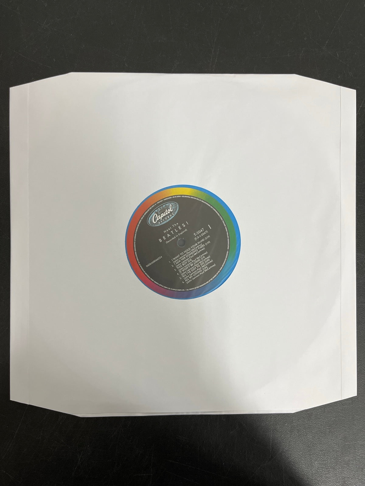 SLEEVE_1F - The Beatles - Meet The Beatles! 180gm Blue Vinyl USED NOT TESTED