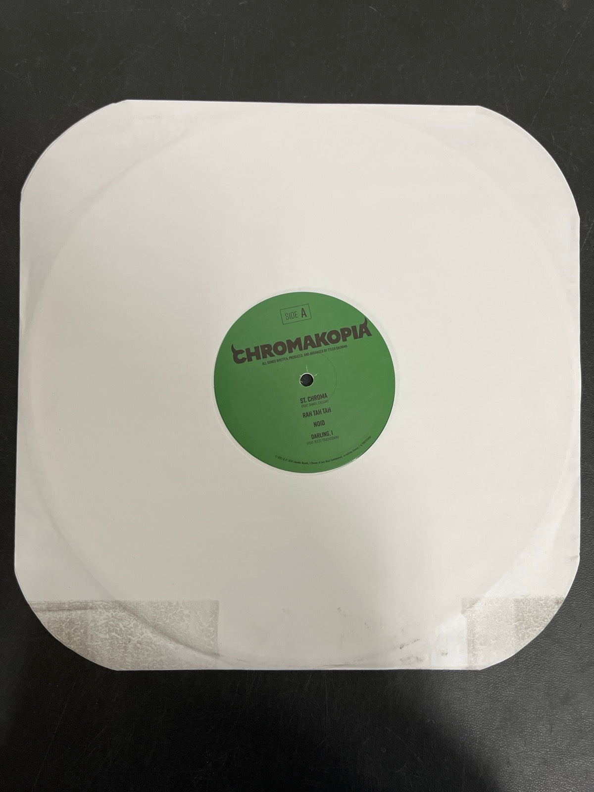 SLEEVE_1F - Tyler, the Creator - Chromakopia 180gm Deluxe Opaque White Vinyl USED NOT TESTED