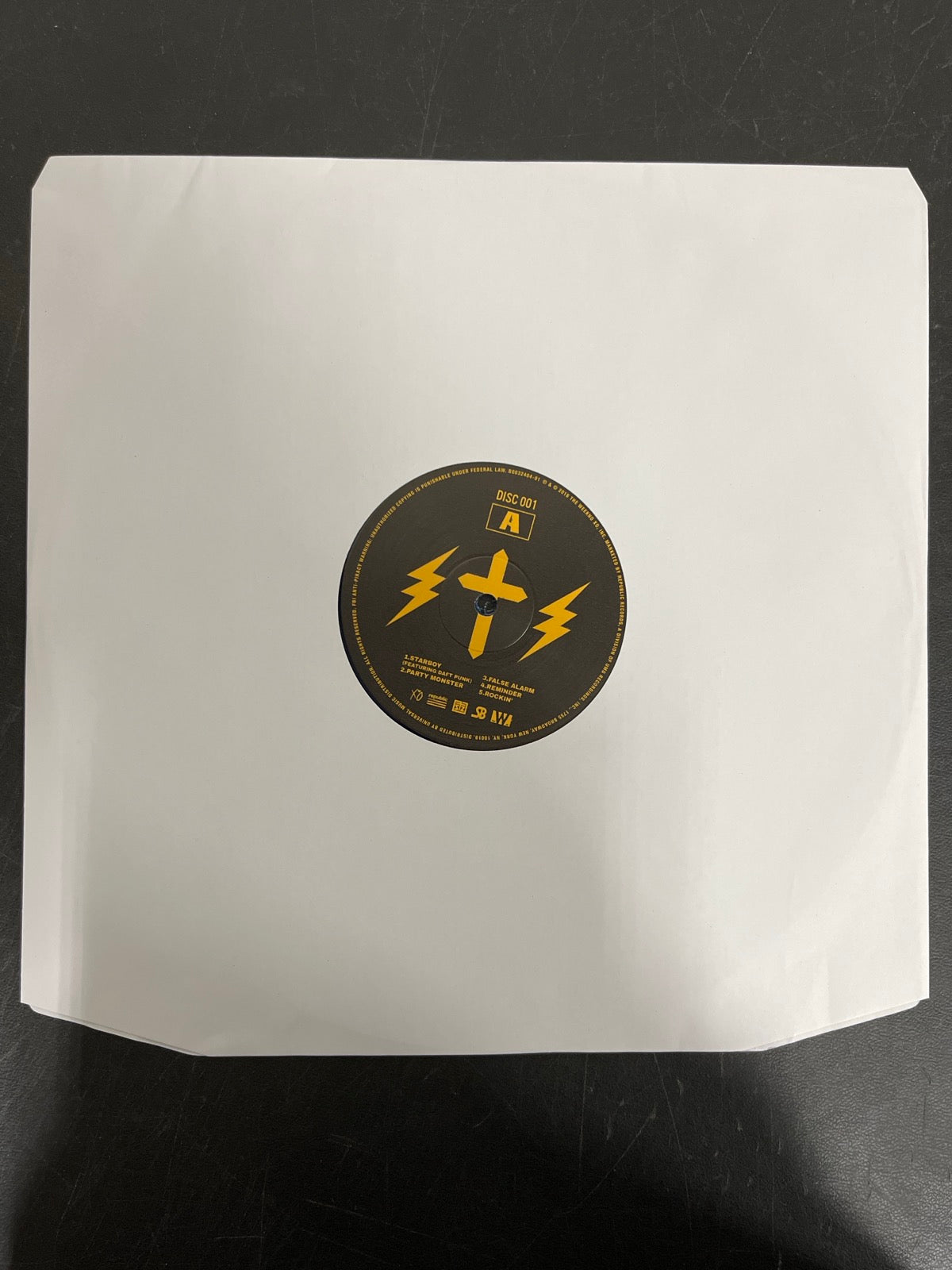 SLEEVE_1F - The Weeknd - Starboy LE Blue Vinyl USED NOT TESTED