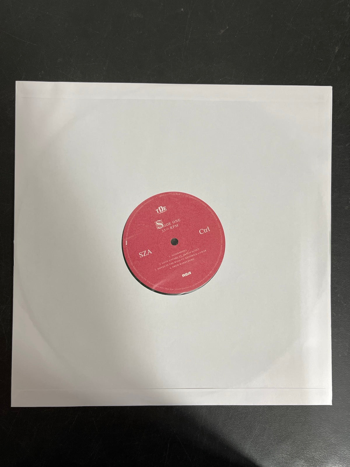 SLEEVE_1F - SZA - Ctrl LE Translucent Green Vinyl USED NOT TESTED