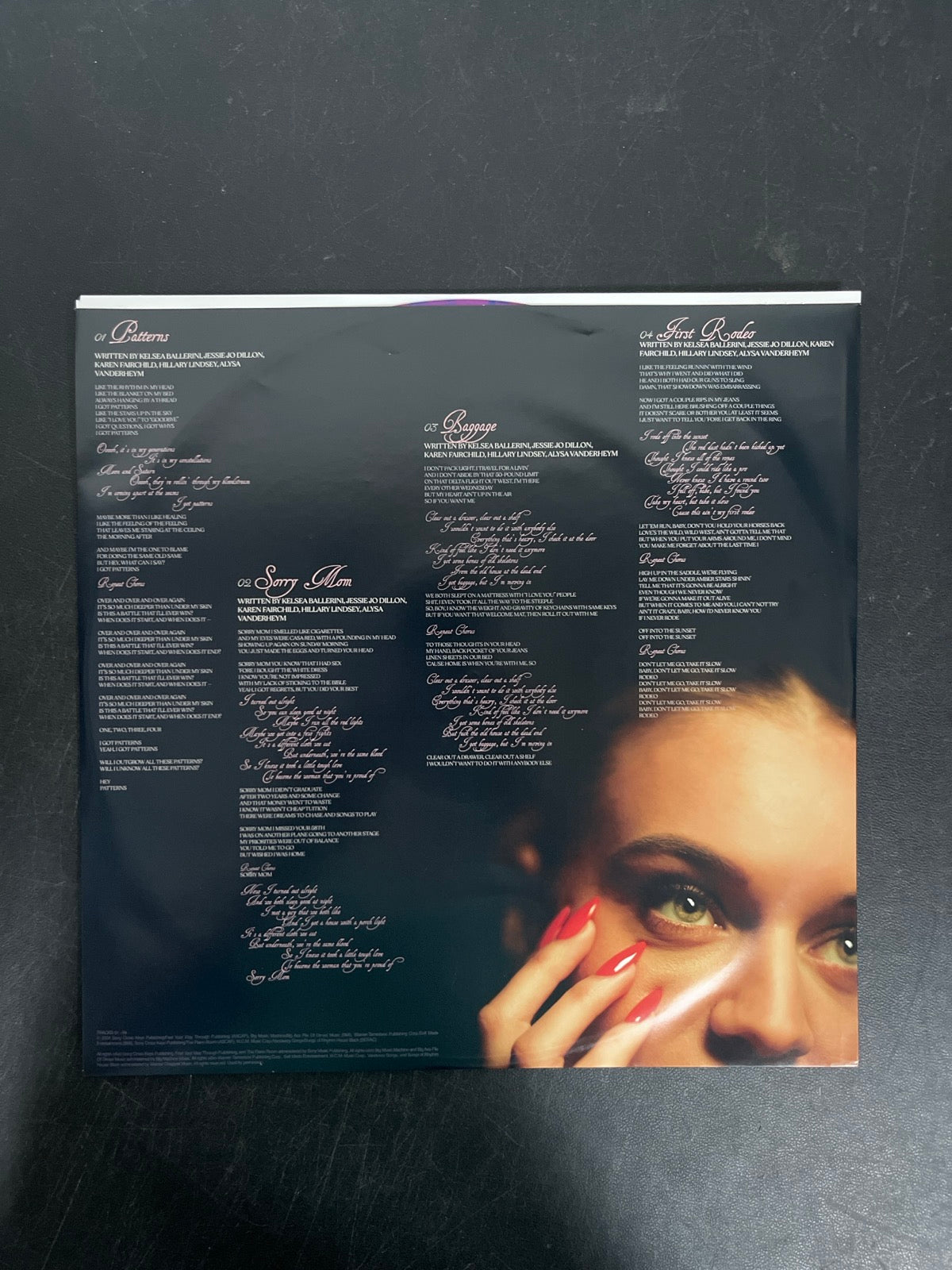SLEEVE_1F - Kelsea Ballerini - Patterns LE Uncharted Waters Vinyl USED NOT TESTED