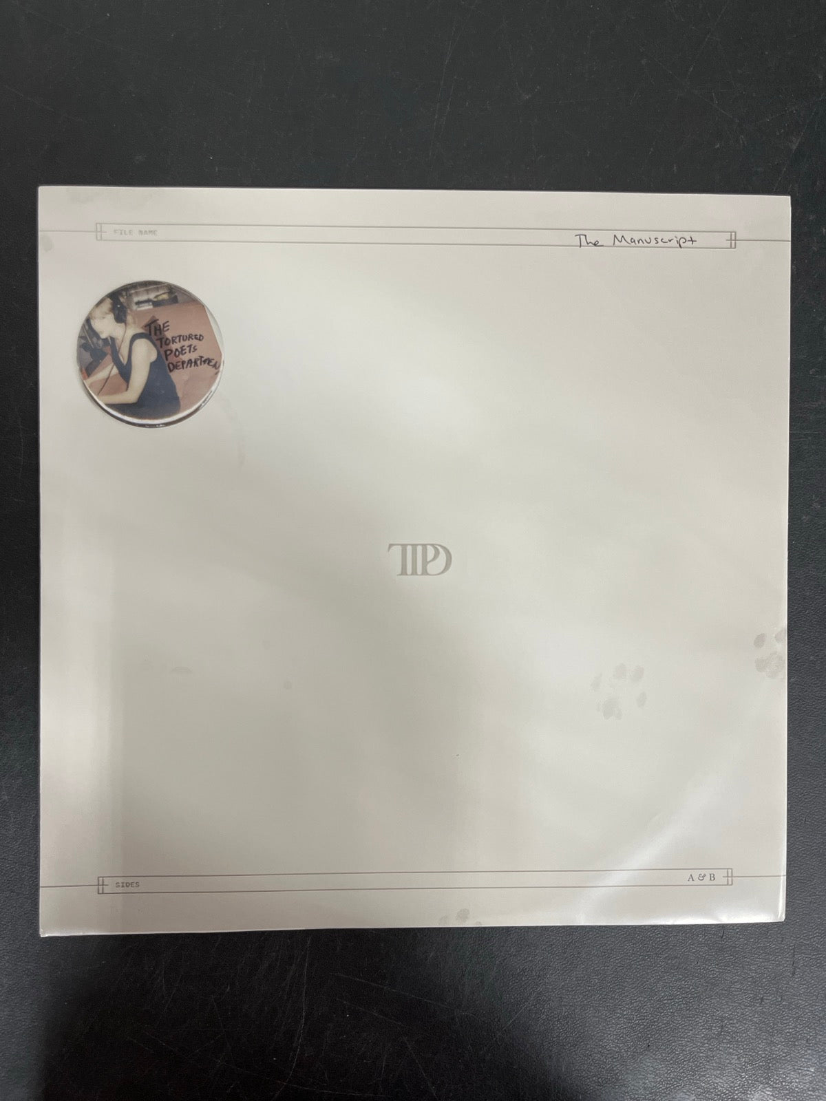 SLEEVE_1F - Taylor Swift - The Tortured ... LE Clear Vinyl SEALED NOT TESTED