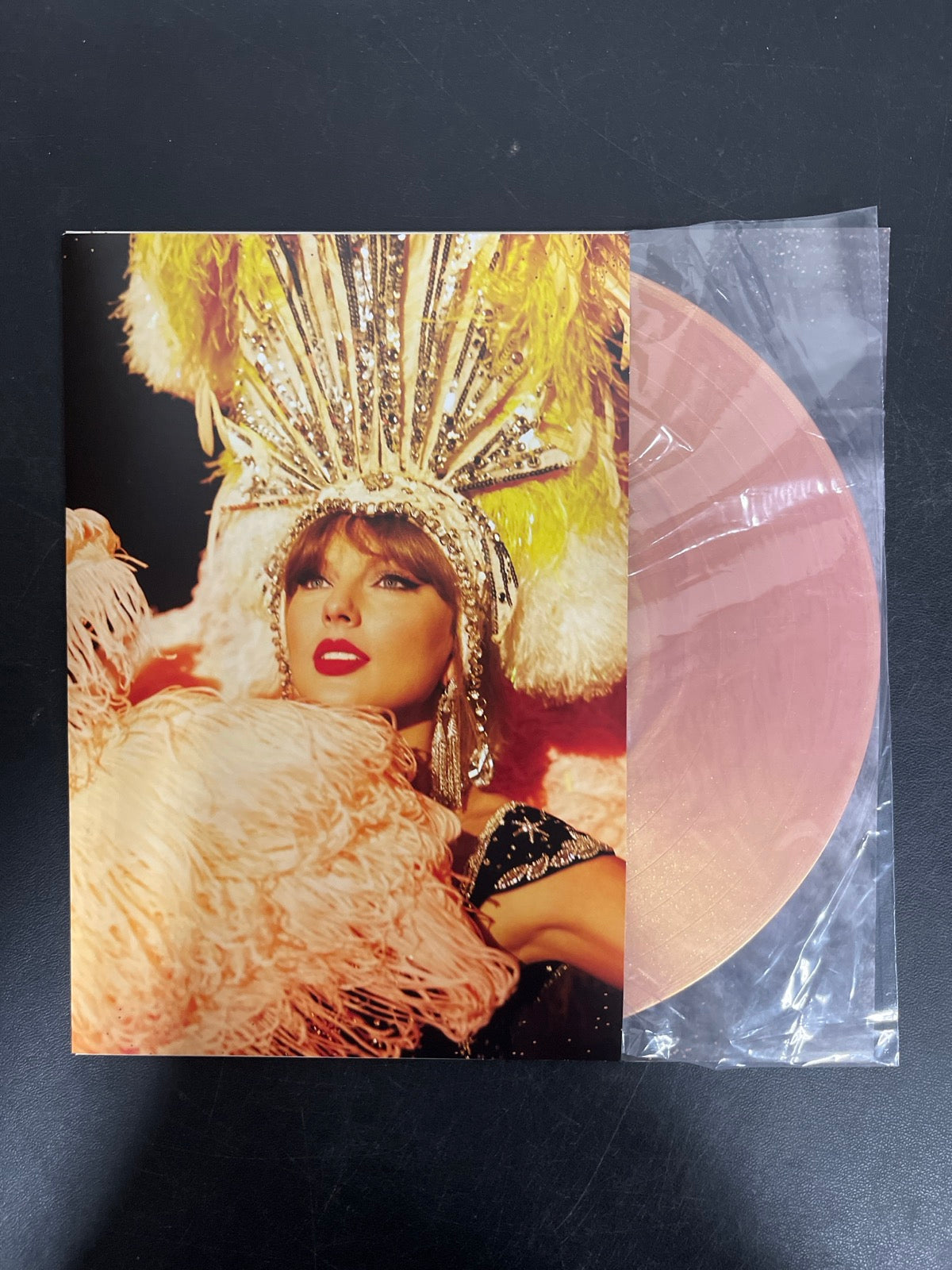 SLEEVE_1F - Taylor Swift - The Life of a ... LE 180gm Pink Yellow Vinyl USED NOT TESTED