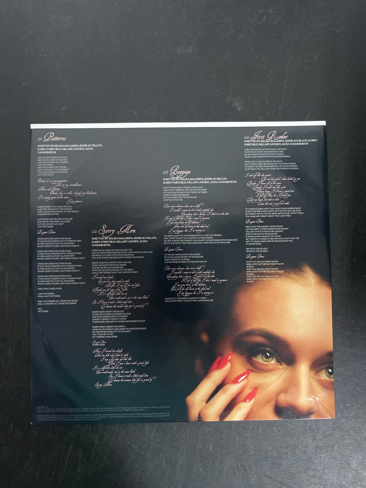 SLEEVE_1F - Kelsea Ballerini - Patterns LE Uncharted Waters Vinyl USED NOT TESTED