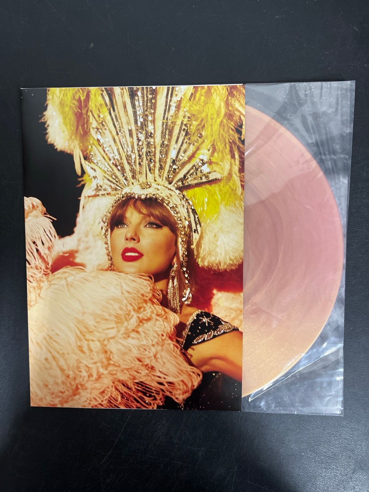 SLEEVE_1F - Taylor Swift - The Life of a ... LE 180gm Pink Yellow Vinyl USED NOT TESTED