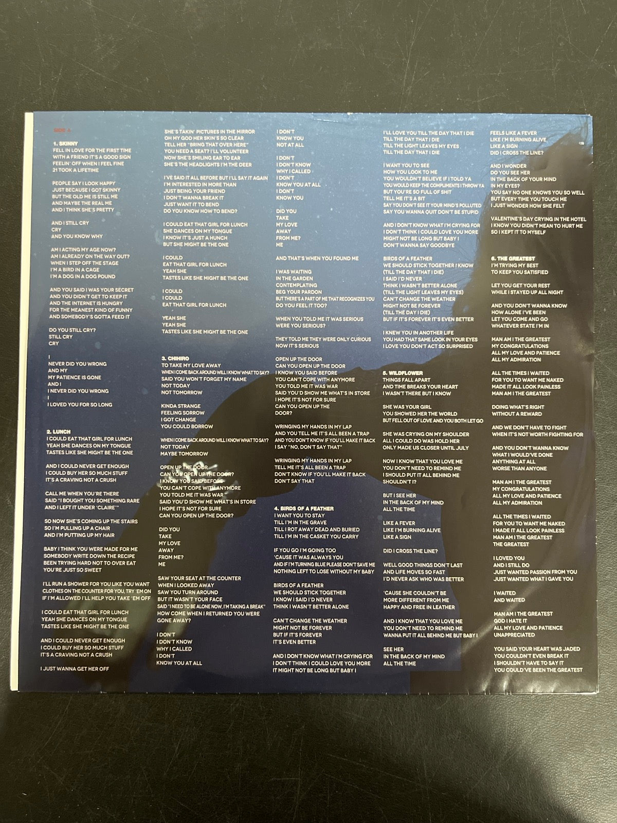 SLEEVE_1F - Billie Eilish - Hit Me Hard And Soft LE Blue / Orange Vinyl USED NOT TESTED
