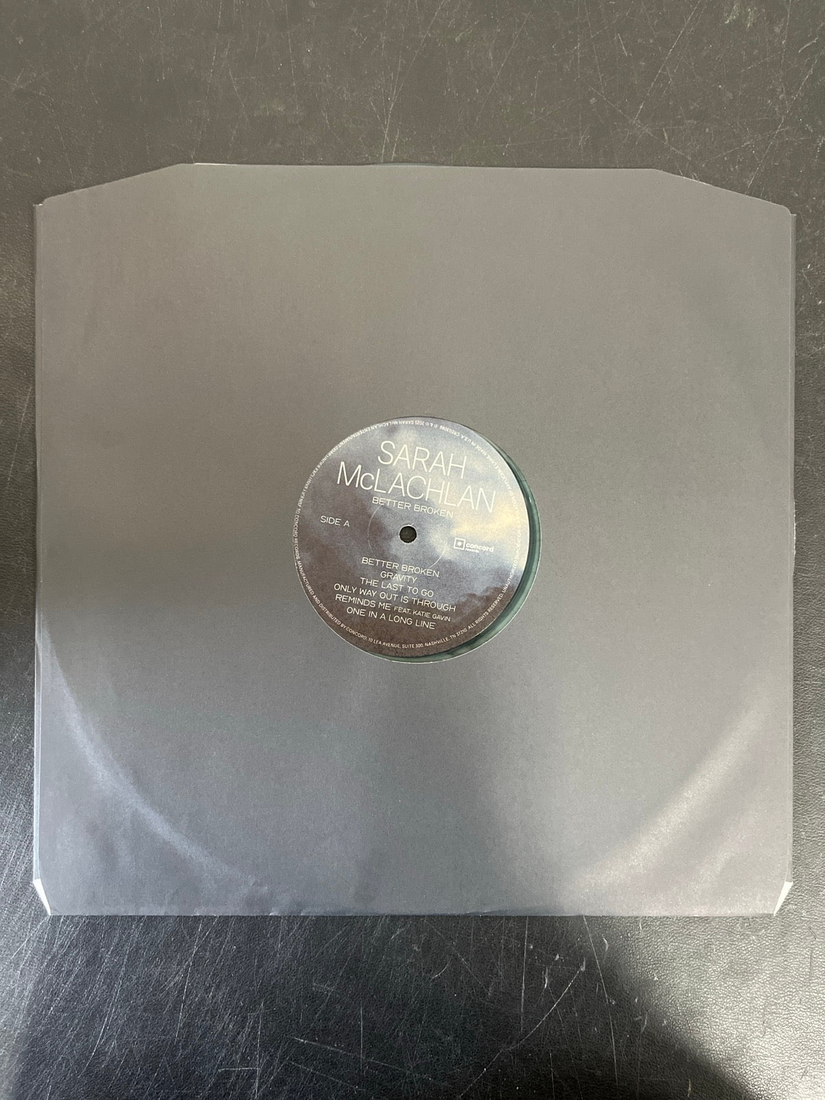 SLEEVE_1F - Sarah McLachlan - Better Broken LE Electric Smoke Vinyl USED NOT TESTED