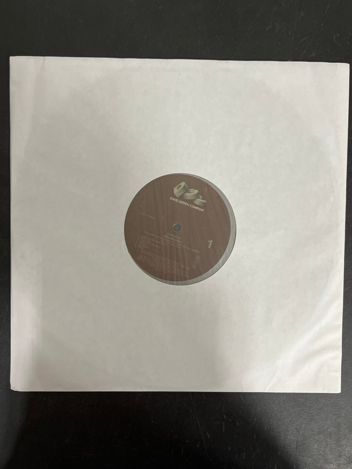 SLEEVE_1F - Nirvana - Nevermind LE 180gm Metallic Silver Vinyl USED NOT TESTED
