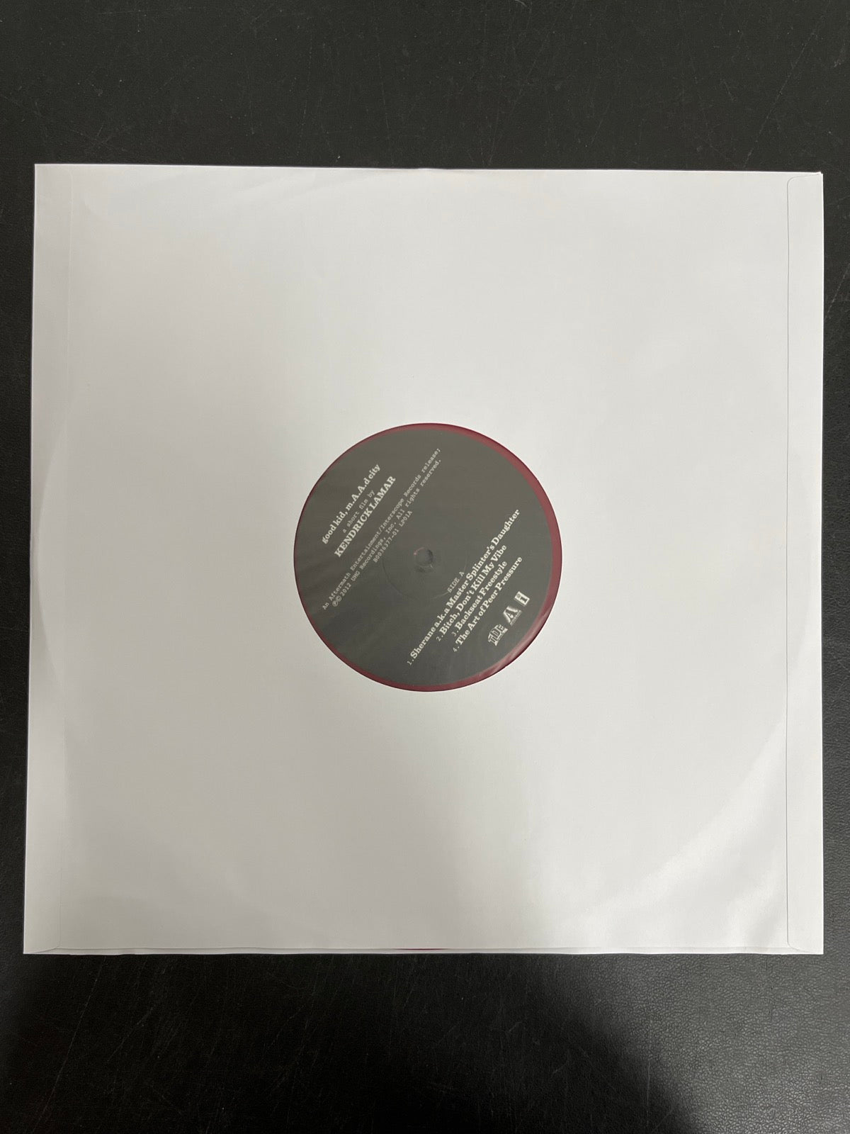 SLEEVE_1F - Kendrick Lamar - good kid, m.A.A.d city LE Red Vinyl USED NOT TESTED