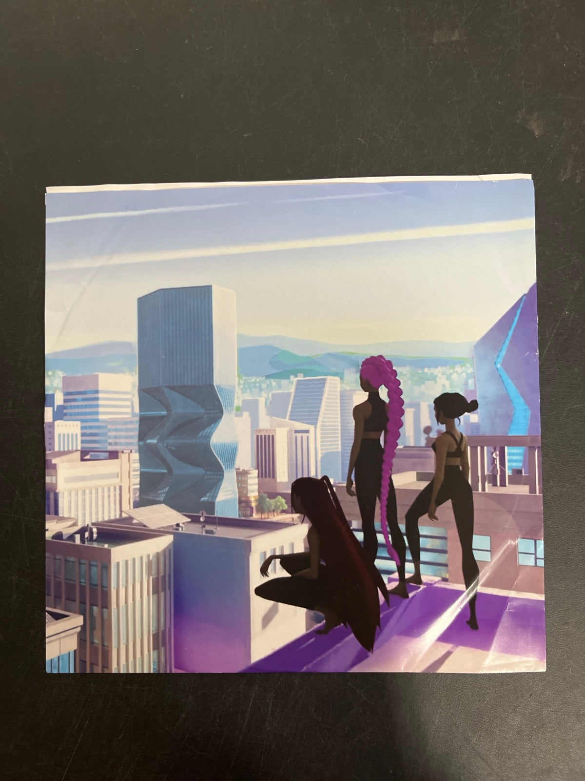 SLEEVE_1F - K-Pop Demon Hunters OST... Target Exclusive Violet Vinyl USED NOT TESTED