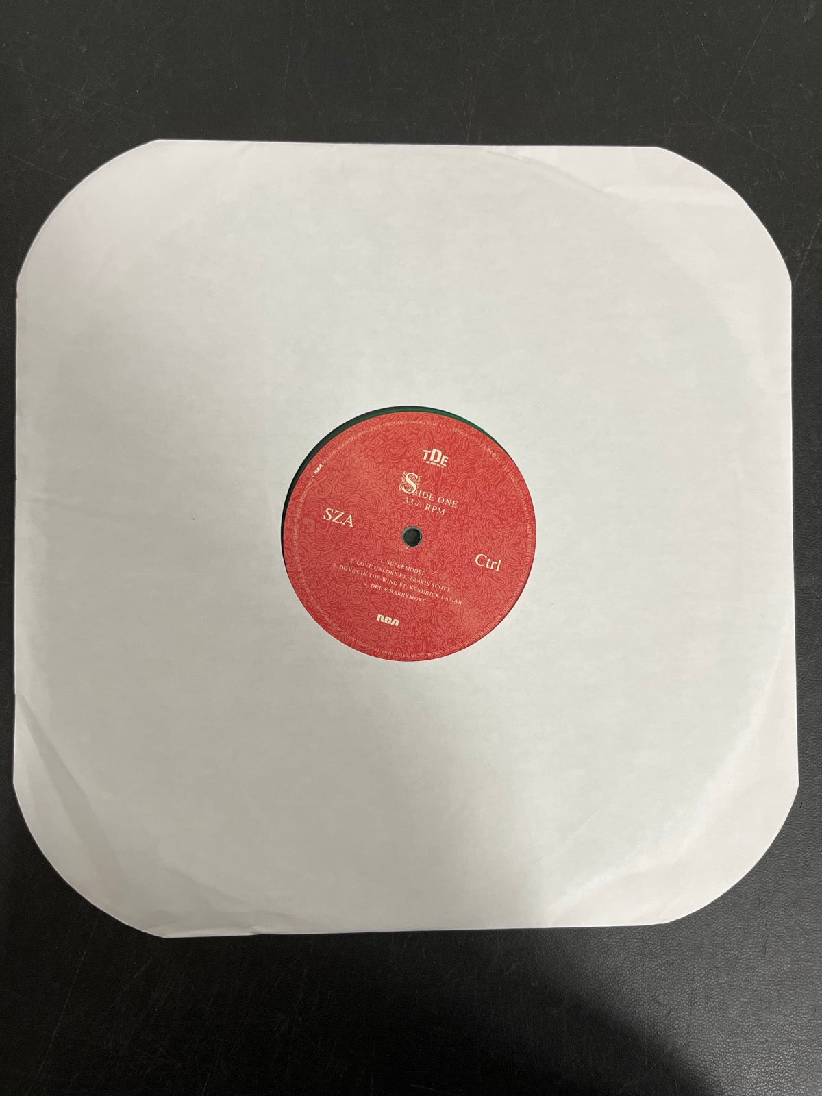 SLEEVE_1F - SZA - Ctrl LE Translucent Green Vinyl USED NOT TESTED