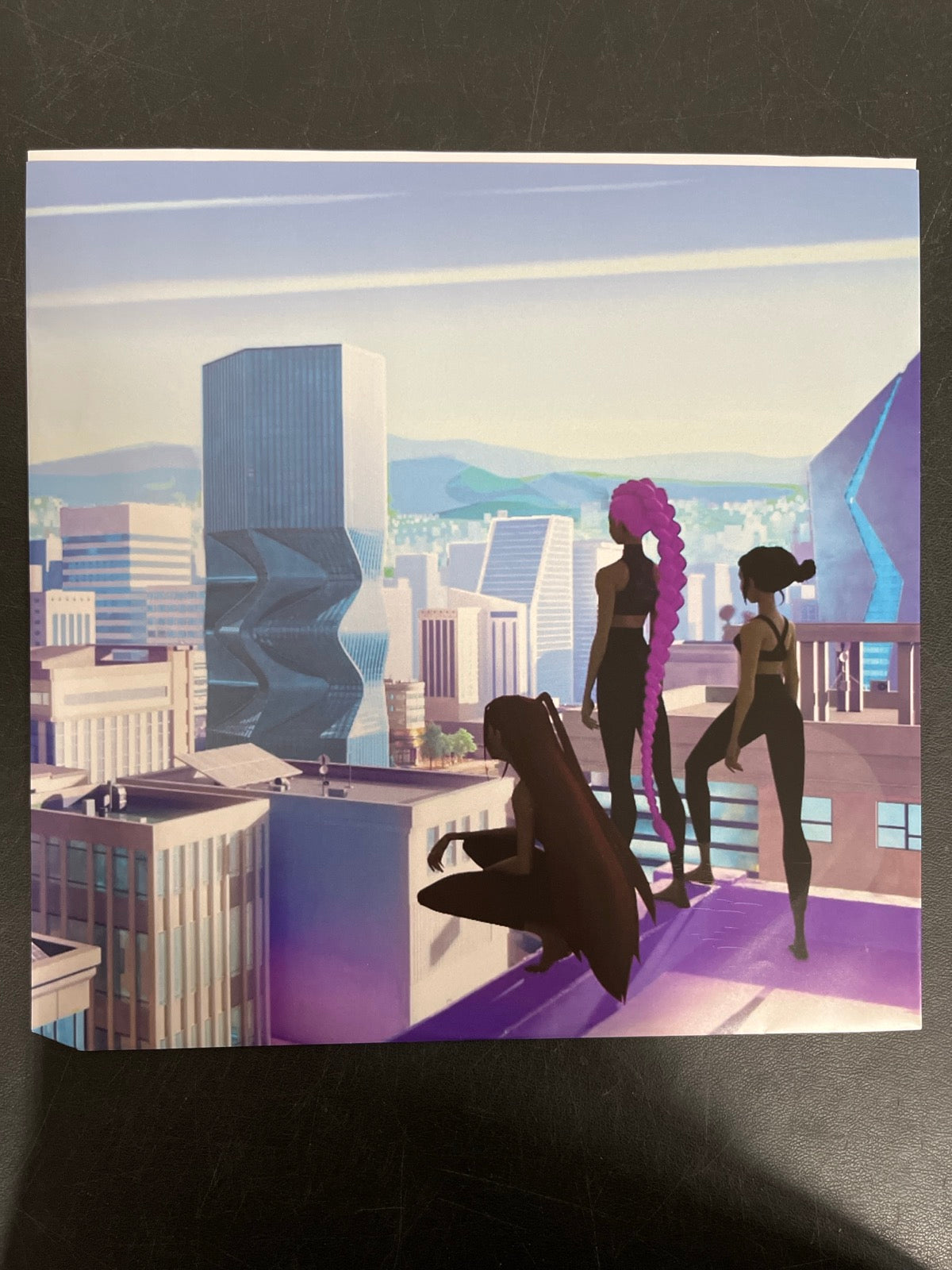 SLEEVE_1F - K-Pop Demon Hunters OST... Target Exclusive Violet Vinyl USED NOT TESTED