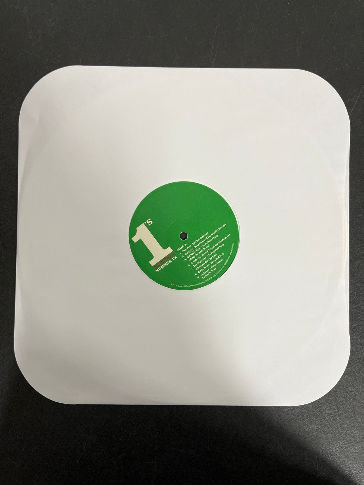 SLEEVE_1F - Christmas Number 1's LE Opaque White Vinyl USED NOT TESTED