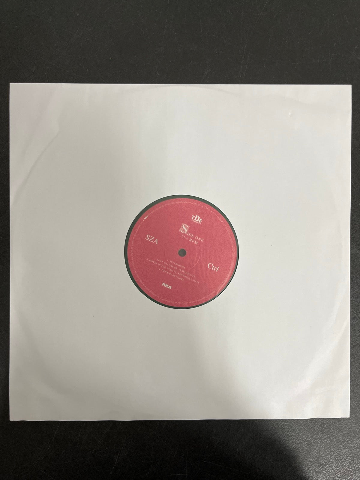 SLEEVE_1F - SZA - Ctrl LE Translucent Green Vinyl USED NOT TESTED