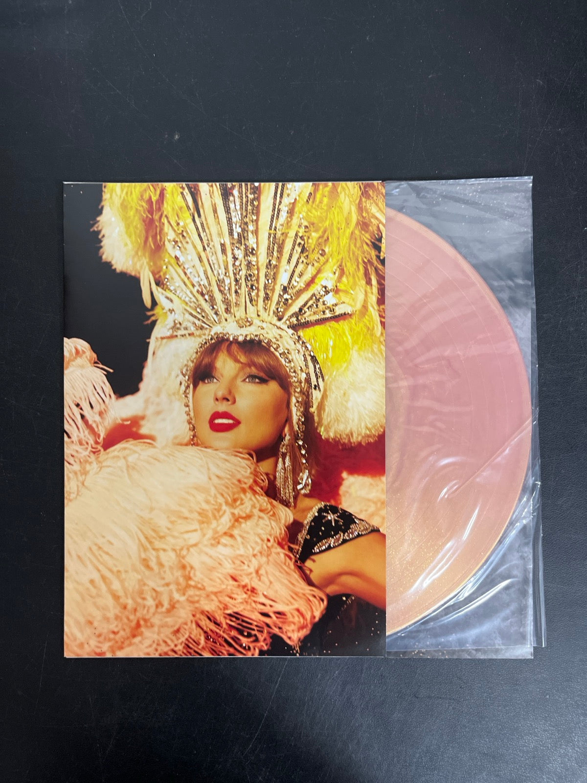 SLEEVE_1F - Taylor Swift - The Life of a ... LE 180gm Pink Yellow Vinyl USED NOT TESTED