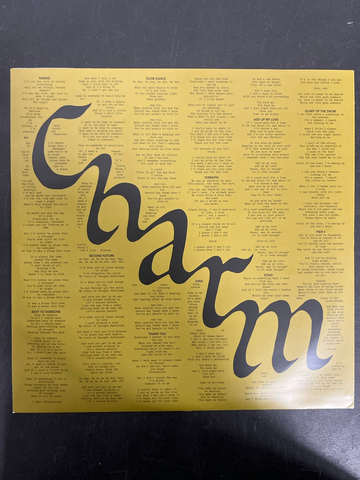 SLEEVE_1F - Clairo - Charm 1st Anniv. LE 3 Color Striped Vinyl USED NOT TESTED