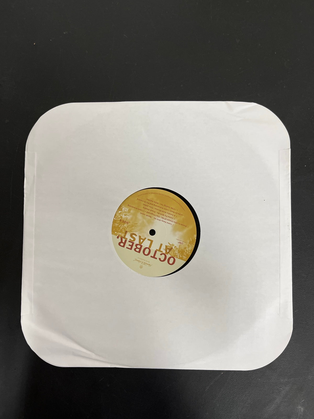 SLEEVE_1F - October, At Last LE Vinyl USED NOT TESTED