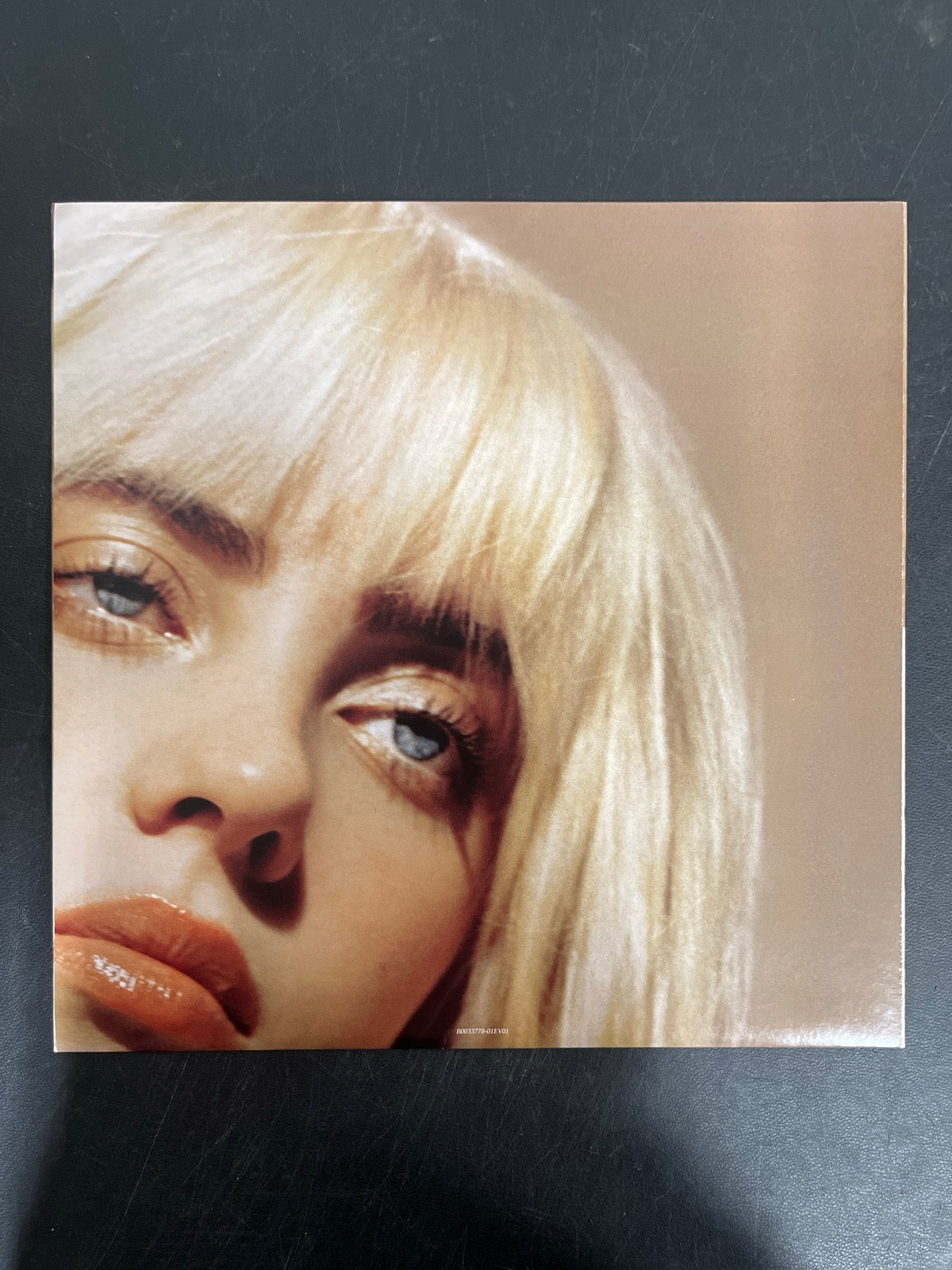 SLEEVE_1F - Billie Eilish - Happier Than Ever LE Light Blue Etched Vinyl USED NOT TESTED