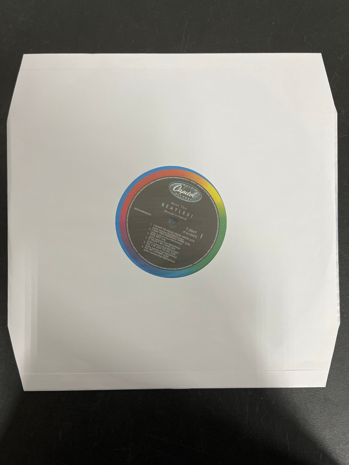 SLEEVE_1F - The Beatles - Meet The Beatles! 180gm Blue Vinyl USED NOT TESTED