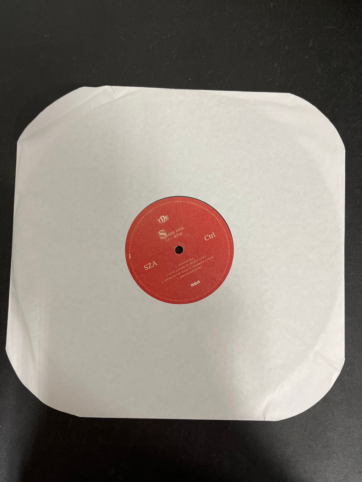 SLEEVE_1F - SZA - Ctrl LE Translucent Green Vinyl USED NOT TESTED