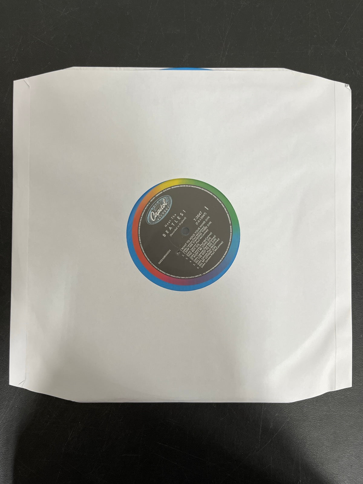 SLEEVE_1F - The Beatles - Meet The Beatles! 180gm Blue Vinyl USED NOT TESTED