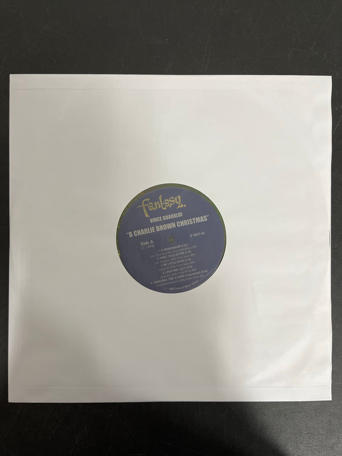 SLEEVE_1F - A Charlie Brown Christmas OST LE Green Vinyl USED NOT TESTED