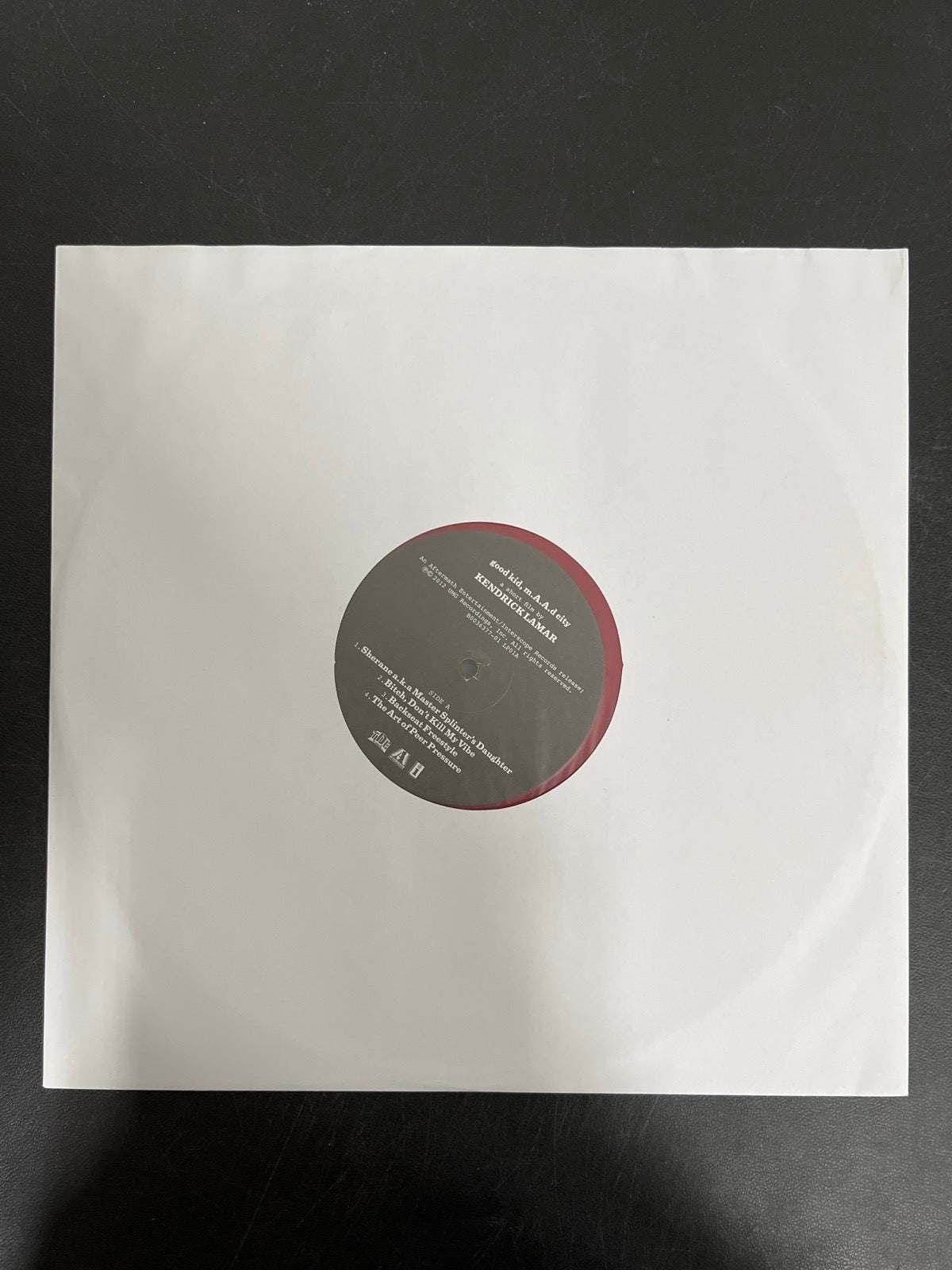 SLEEVE_1F - Kendrick Lamar - good kid, m.A.A.d city LE Red Vinyl USED NOT TESTED
