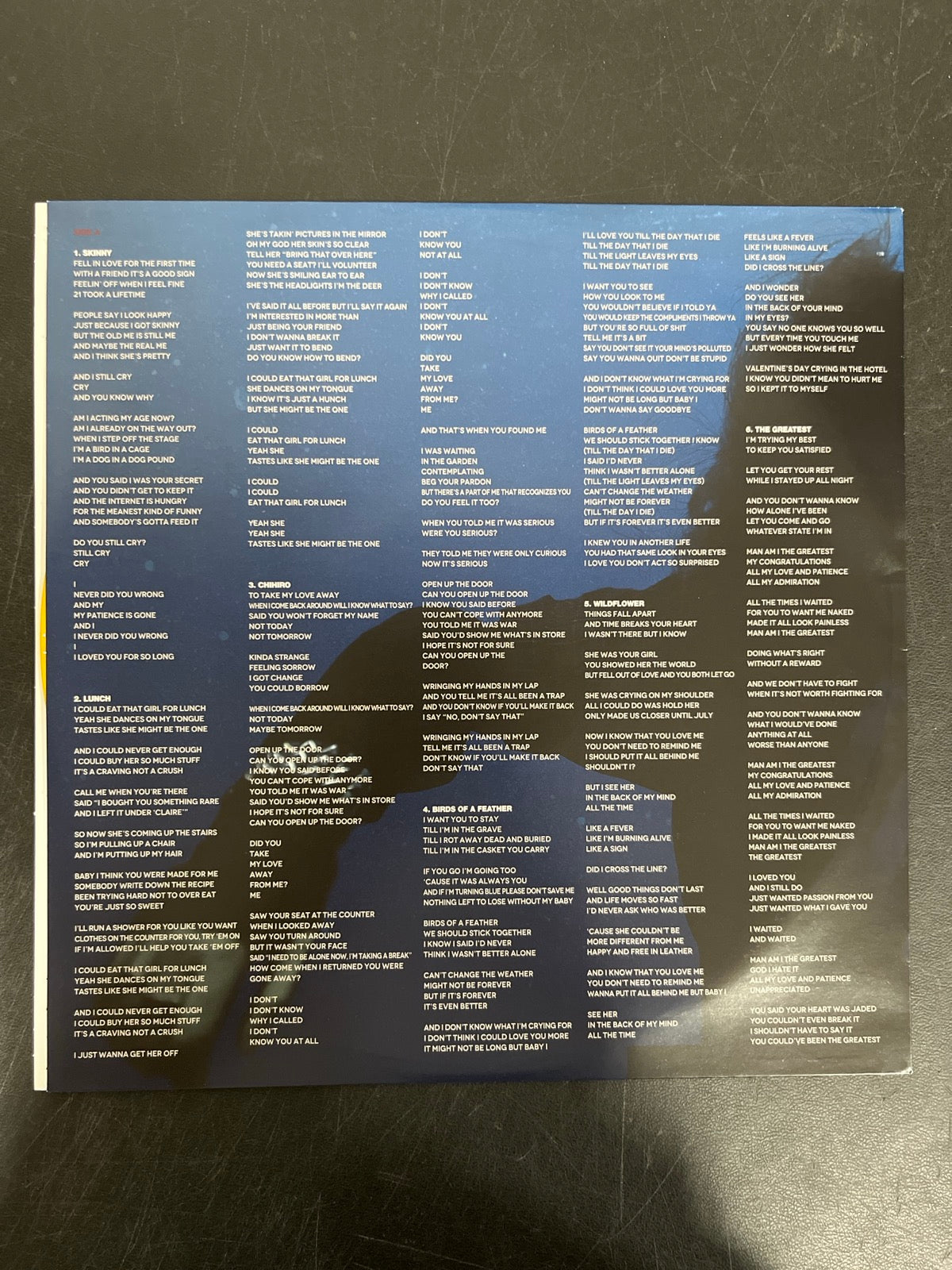 SLEEVE_1F - Billie Eilish - Hit Me Hard And Soft LE Yellow Vinyl USED NOT TESTED