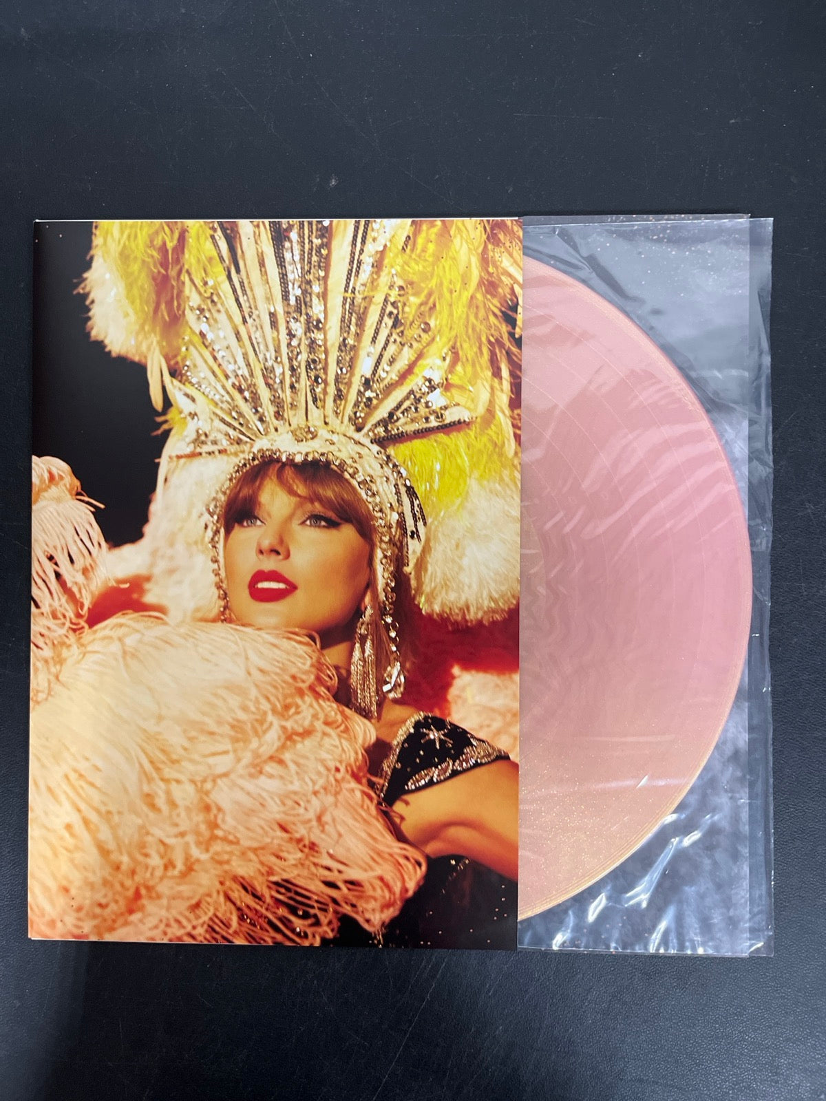 SLEEVE_1F - Taylor Swift - The Life of a ... LE 180gm Pink Yellow Vinyl USED NOT TESTED