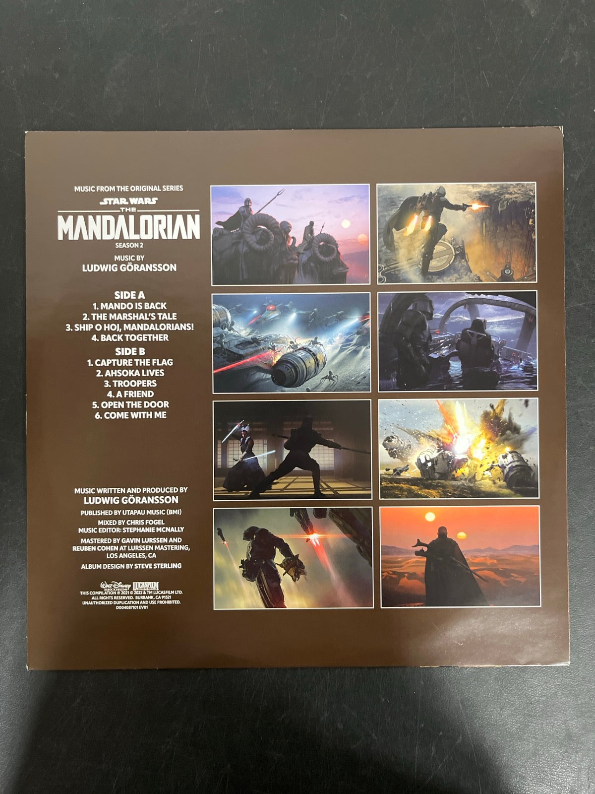 SLEEVE_1F - Ludwig Göransson - Star Wars: The Mandalorian... LE Blue Vinyl SEALED NOT TESTED