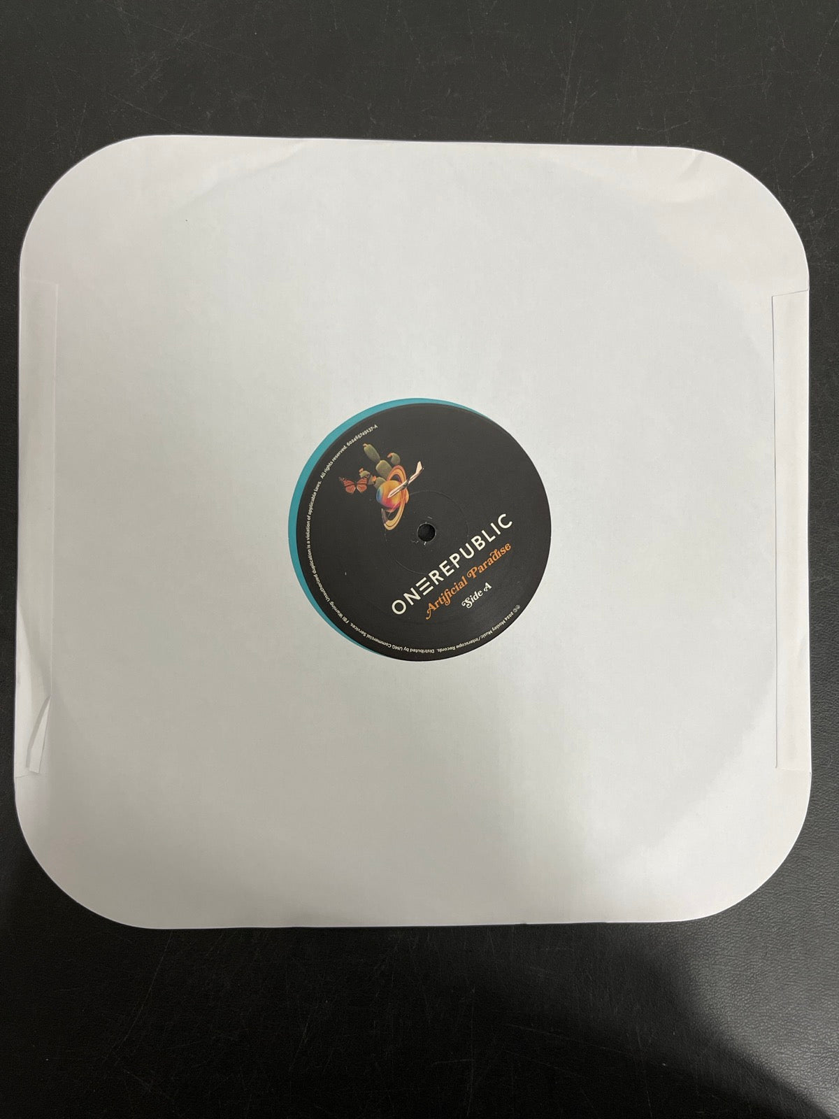 SLEEVE_1F - OneRepublic - Artificial Paradise LE Blue Vinyl USED NOT TESTED