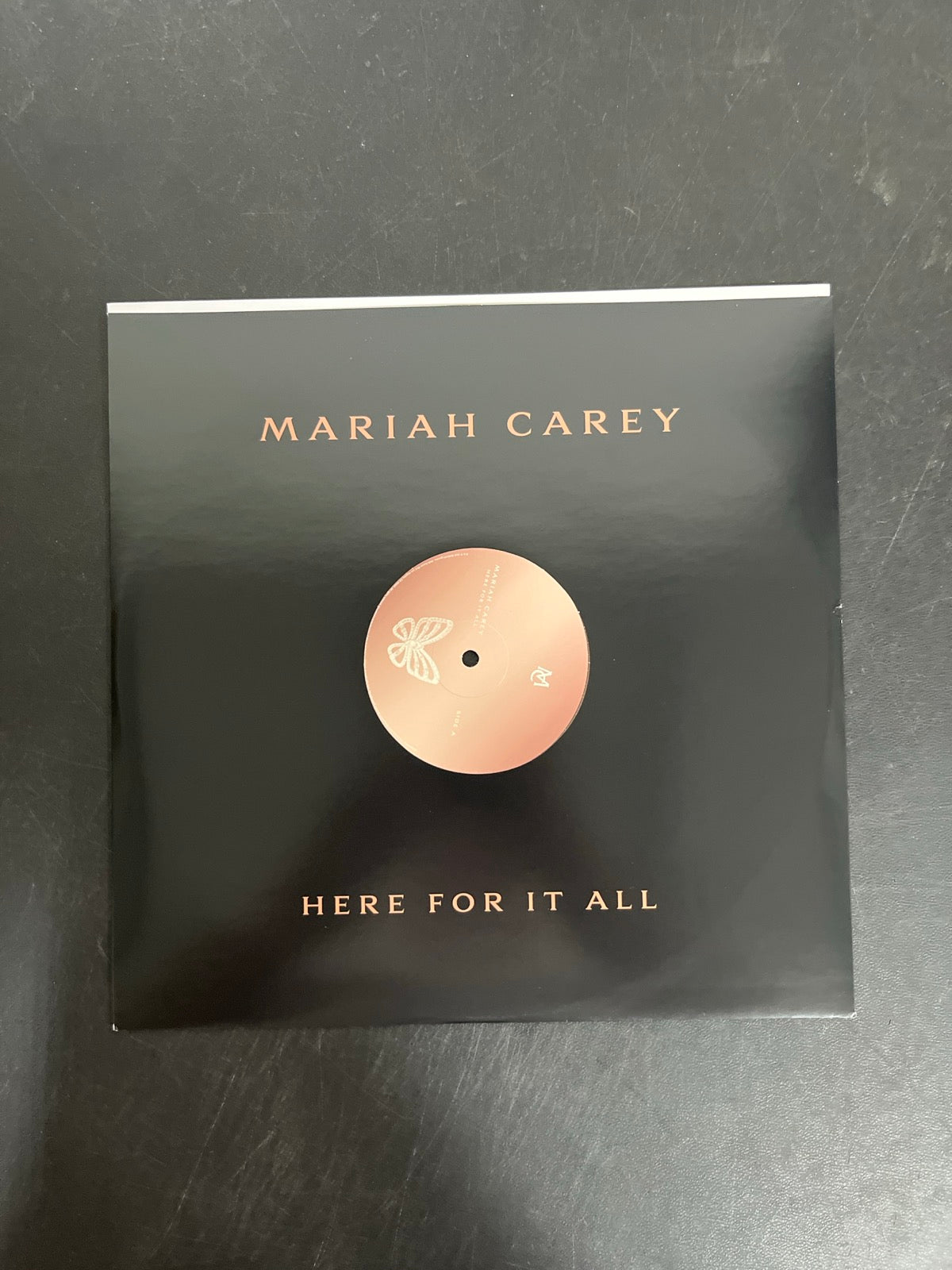 SLEEVE_1F - Mariah Carey - Here For It All LE Honey Vinyl USED NOT TESTED