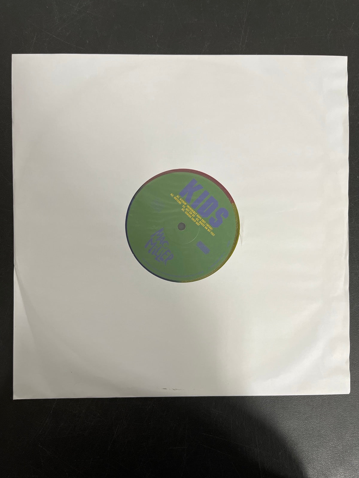 SLEEVE_1F - Mac Miller - K.I.D.S. LE Blue / Red / Yellow Vinyl USED NOT TESTED