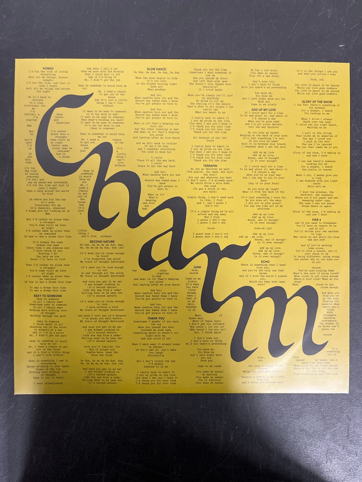 SLEEVE_1F - Clairo - Charm 1st Anniv. LE 3 Color Striped Vinyl USED NOT TESTED
