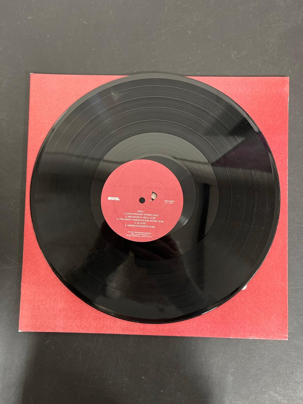 SLEEVE_1F - Zach Bryan - The Great America ... Target Exclusive Etched Vinyl USED NOT TESTED
