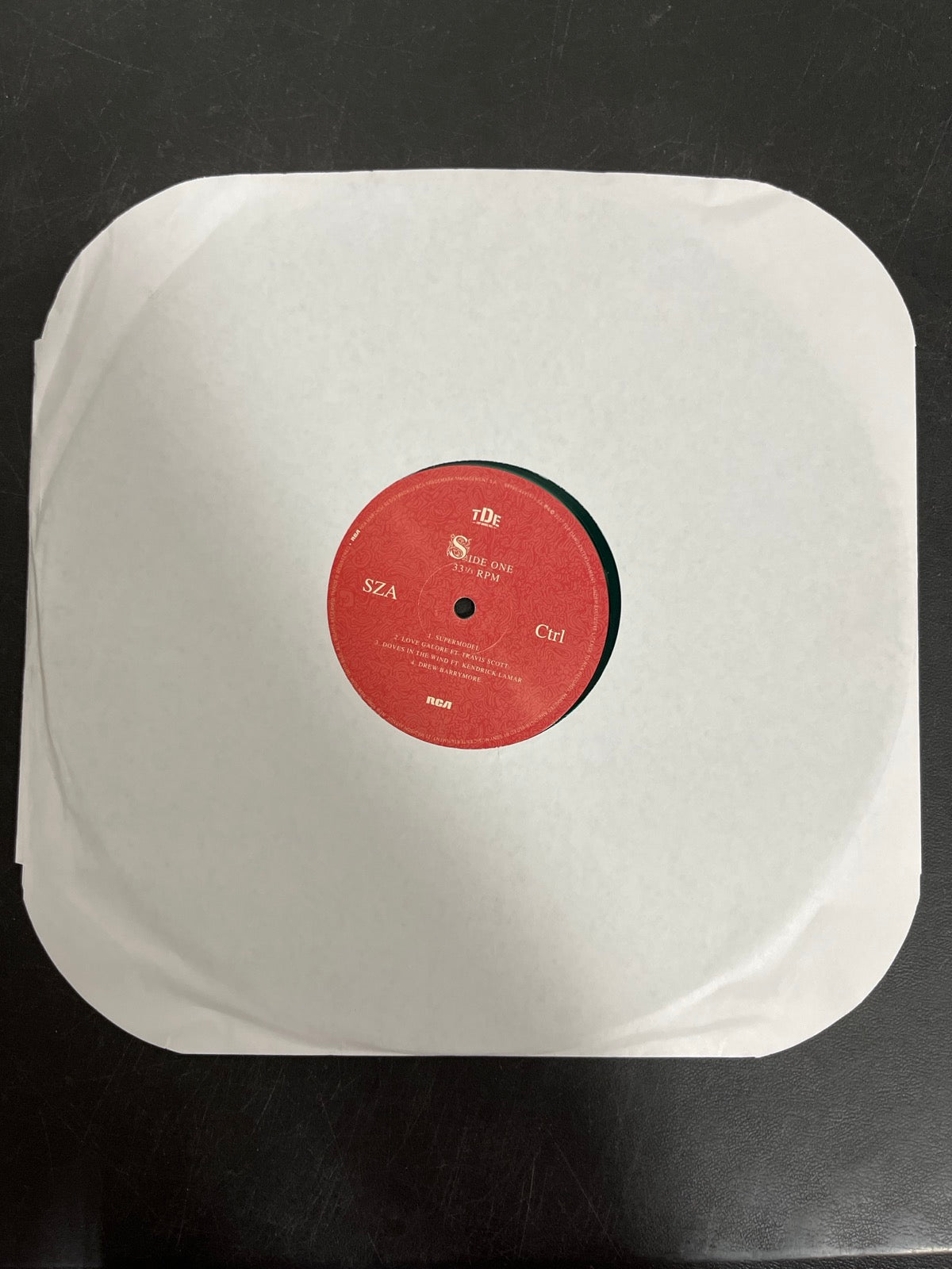 SLEEVE_1F - SZA - Ctrl LE Translucent Green Vinyl USED NOT TESTED