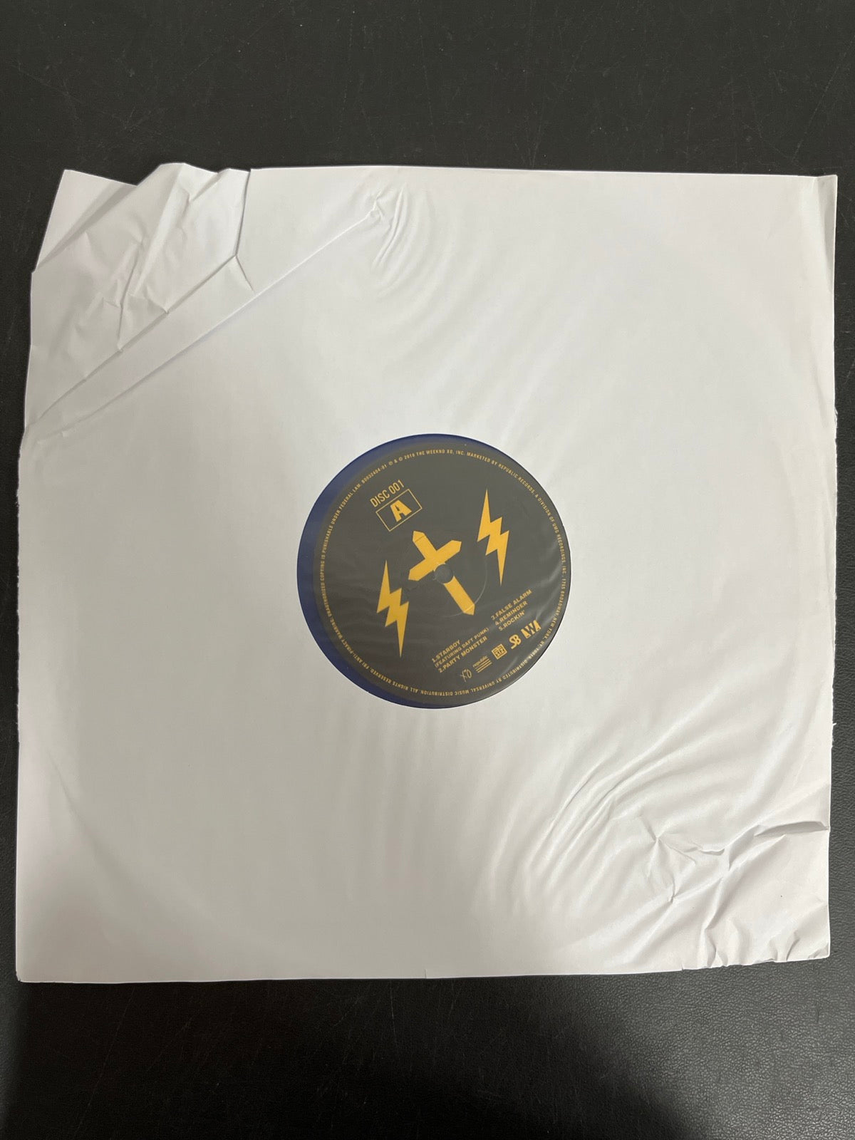 SLEEVE_1F - The Weeknd - Starboy LE Blue Vinyl USED NOT TESTED