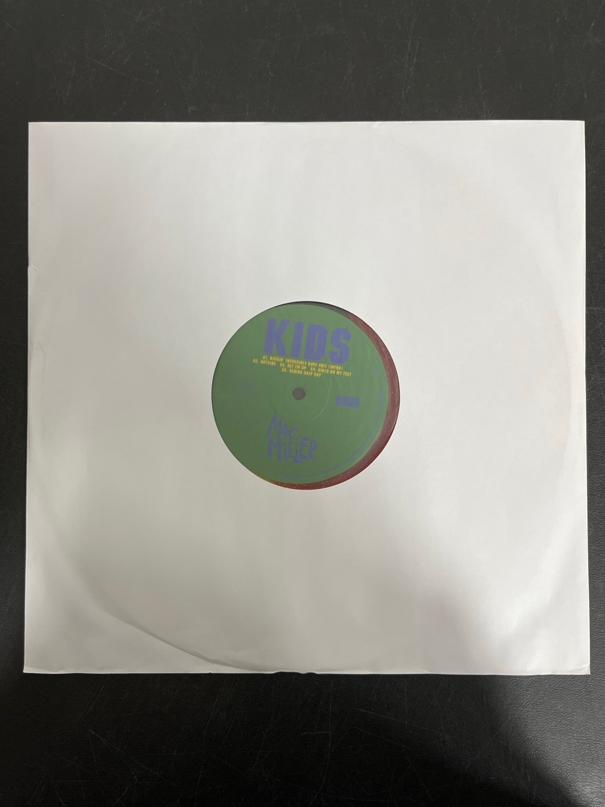 SLEEVE_1F - Mac Miller - K.I.D.S. LE Blue / Red / Yellow Vinyl USED NOT TESTED
