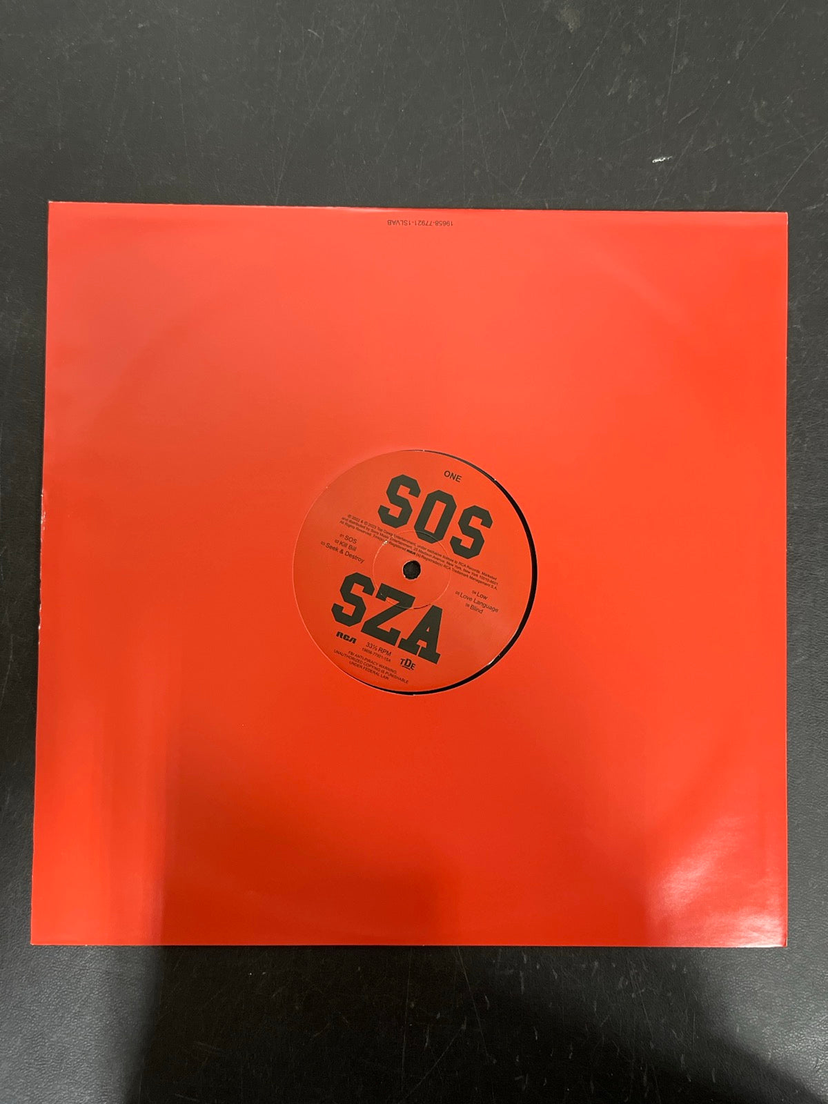 SLEEVE_1F - SZA - SOS LE Vinyl USED NOT TESTED