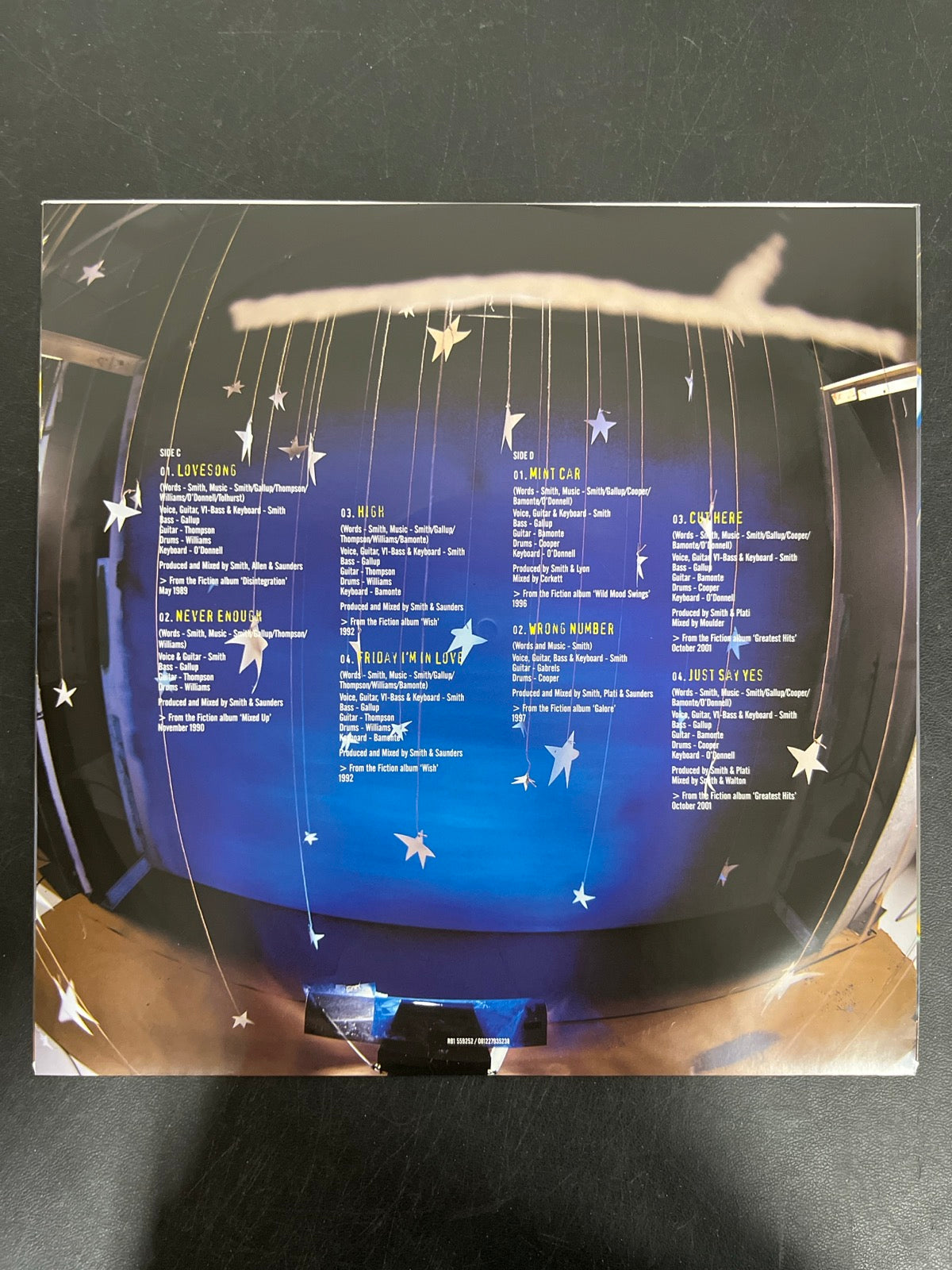 SLEEVE_2B - The Cure - Greatest Hits LE 180gm Black Vinyl USED NOT TESTED