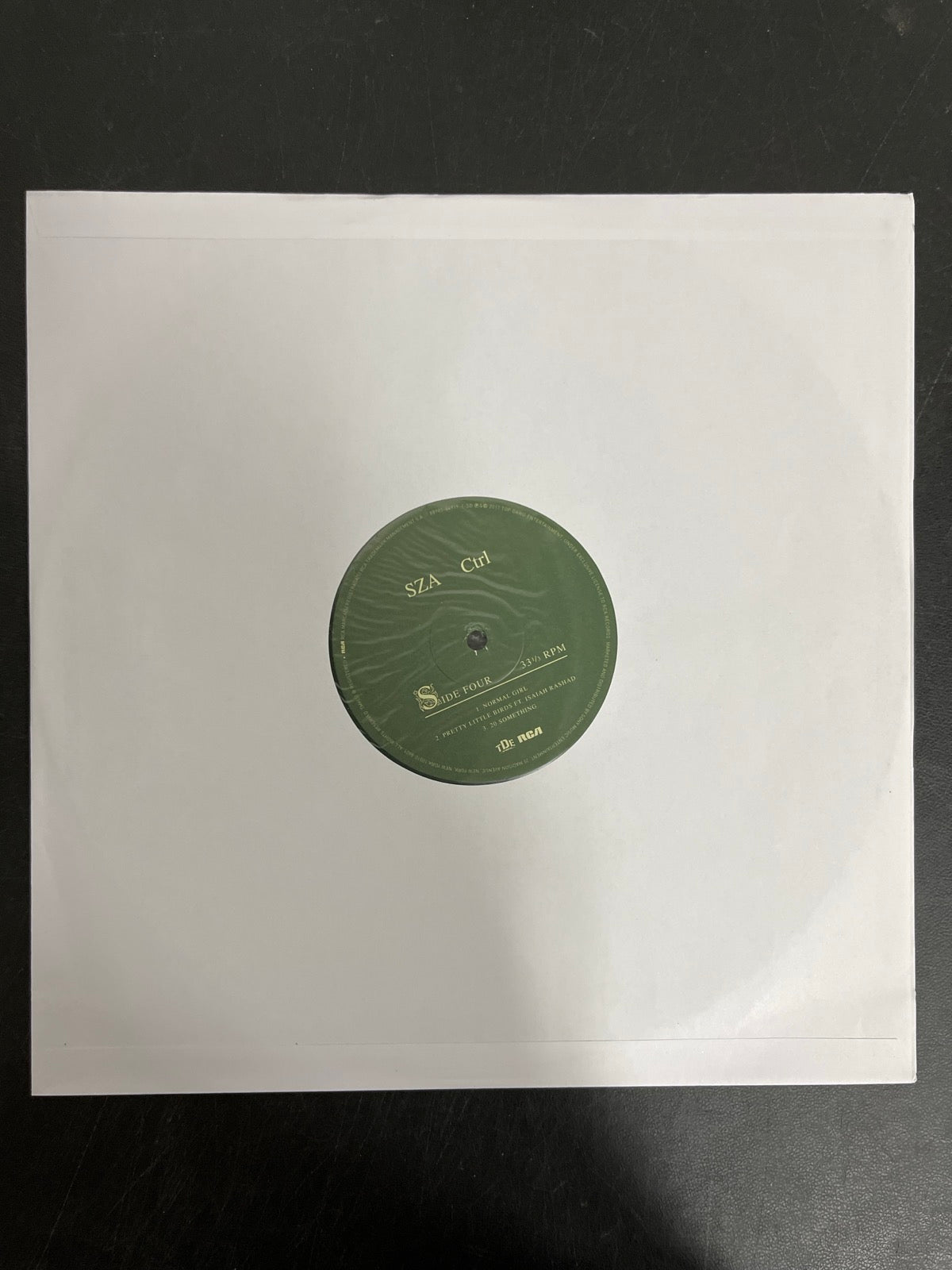 SLEEVE_2B - SZA - Ctrl LE Translucent Green Vinyl USED NOT TESTED
