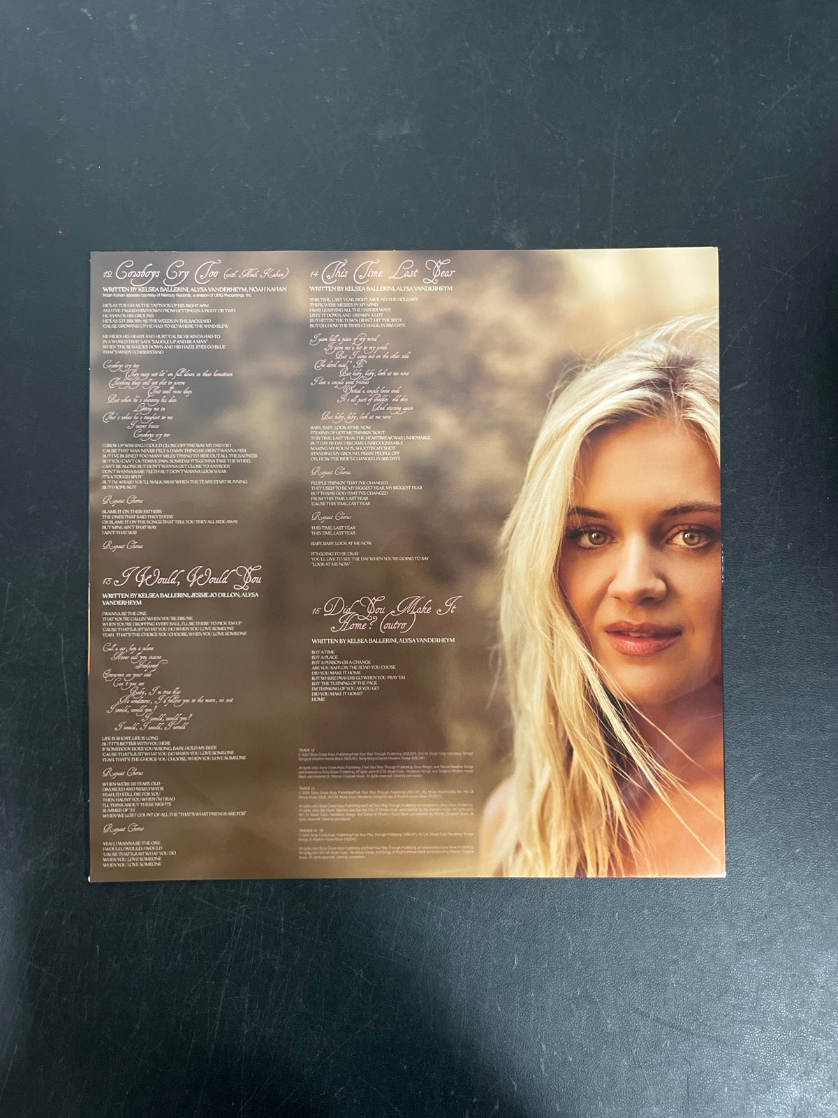 SLEEVE_2B - Kelsea Ballerini - Patterns LE Uncharted Waters Vinyl USED NOT TESTED