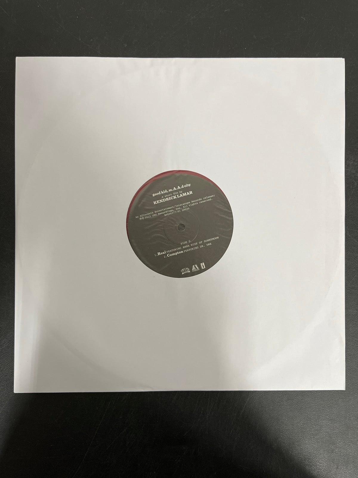 SLEEVE_2B - Kendrick Lamar - good kid, m.A.A.d city LE Red Vinyl USED NOT TESTED