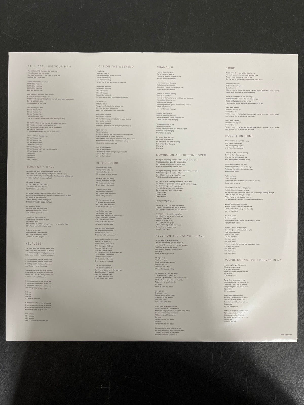 SLEEVE_2B - John Mayer - The Search for Everything 180gm Vinyl USED NOT TESTED